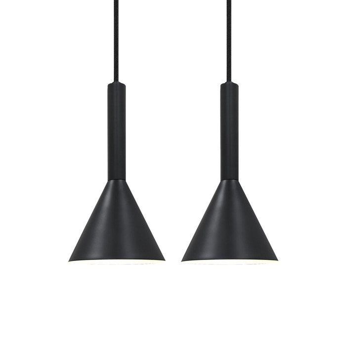 Nordlux Kelvis pendellampe svart Ø11 cm 2-pk.